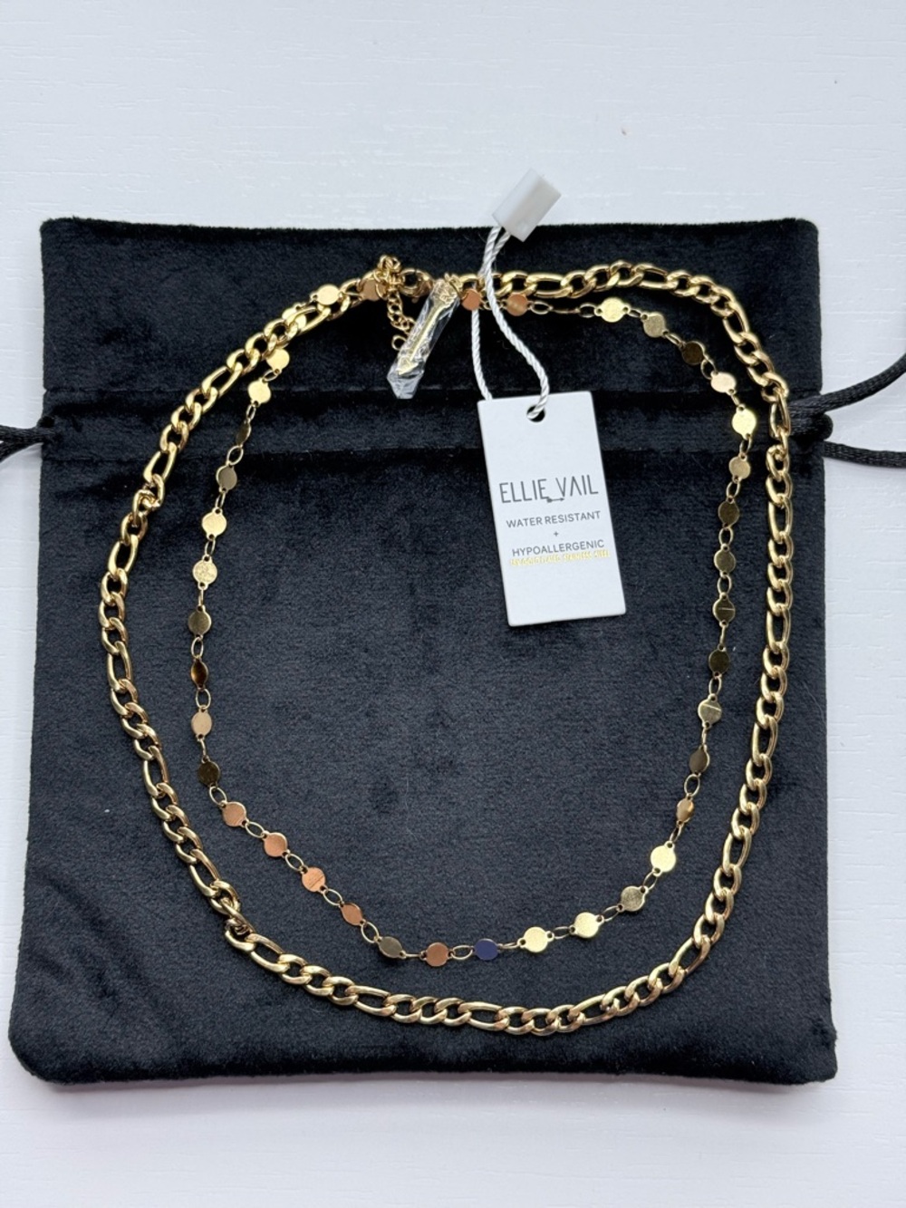 Ellie-Vail Gold Layered Choker Chain Necklace - 18k Gold
